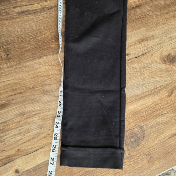 Saks Fifth Avenue Black Trousers Cuffed Hem Size 2 - Picture 7 of 8